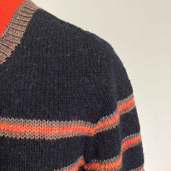 Saddle Shoulders Sweater Hand knit Medium Unisex - Picture 2 of 13